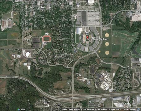 Image of Football Stadium, Iowa State University.