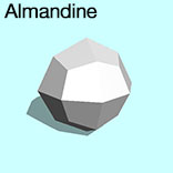 render of Almandine model