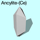 render of Ancylite-(Ce) model