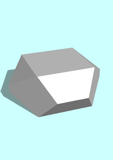 Rendering of Barite mineral.