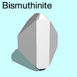 render of Bismuthinite model