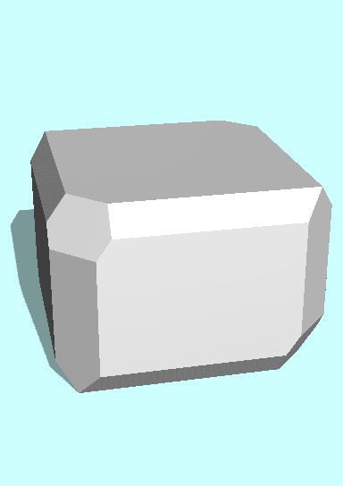 Rendering of Boracite mineral.