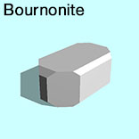 render of Bournonite model