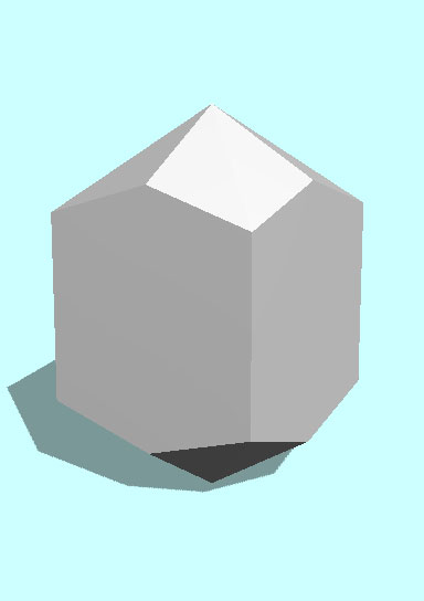 Rendering of Braunite-I mineral.