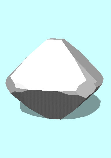 Rendering of Braunite-II mineral.
