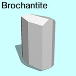 render of Brochantite model