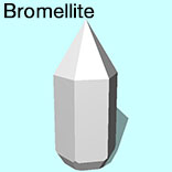render of Bromellite model