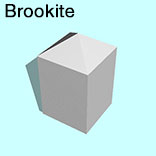render of Brookite model