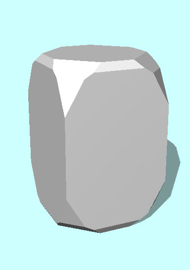 Rendering of Calomel mineral.