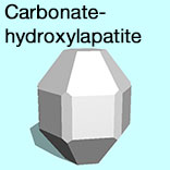 render of Carbonate-hydroxylapatite model