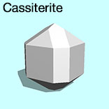 render of Cassiterite model