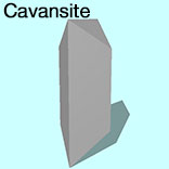render of Cavansite model