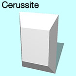 render of Cerussite model