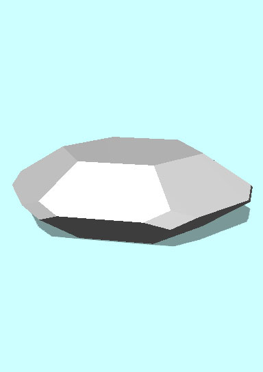Rendering of Chlorapatite mineral.