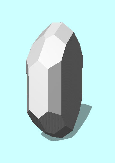 Rendering of Chrysoberyl mineral.