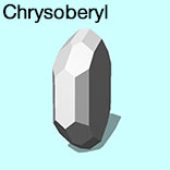 render of Chrysoberyl model