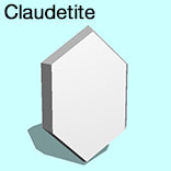 render of Claudetite model