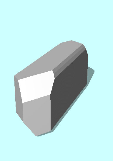 Rendering of Clinoclase mineral.