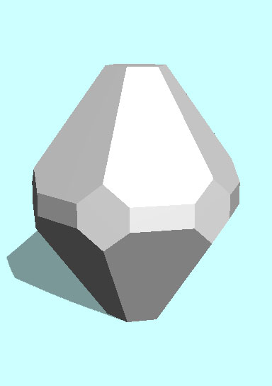 Rendering of Coquimbite mineral.