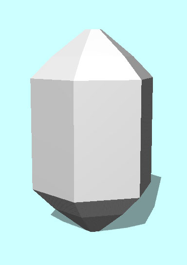 Rendering of Cordylite-(Ce) mineral.