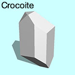 render of Crocoite model