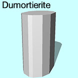 render of Dumortierite model