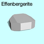 render of Effenbergerite model