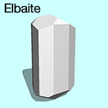 render of Elbaite model
