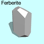render of Ferberite model