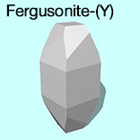 render of Fergusonite-(Y) model