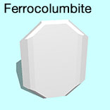 render of Ferrocolumbite model