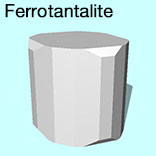 render of Ferrotantalite model