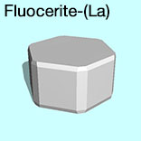 render of Fluocerite-(La) model