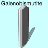 render of Galenobismutite model