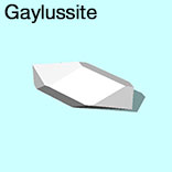 render of Gaylussite model