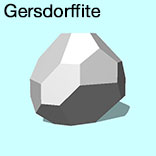 render of Gersdorffite model