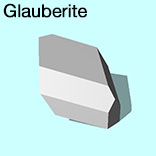 render of Glauberite model