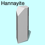 render of Hannayite model