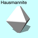 render of Hausmannite model