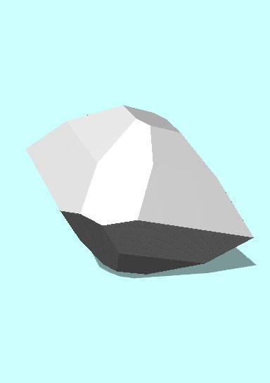 Rendering of Hessite mineral.