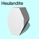 render of Heulandite model