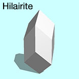render of Hilairite model