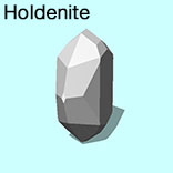 render of Holdenite model