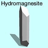 render of Hydromagnesite model