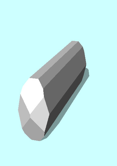 Rendering of Ianthinite mineral.