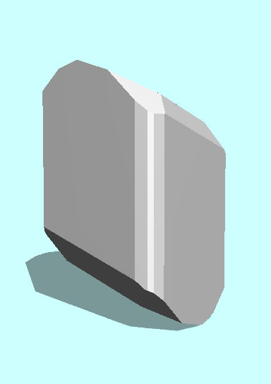 Rendering of Inyoite mineral.