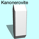 render of Kanonerovite model