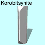 render of Korobitsynite model