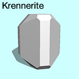render of Krennerite model