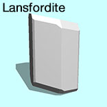 render of Lansfordite model